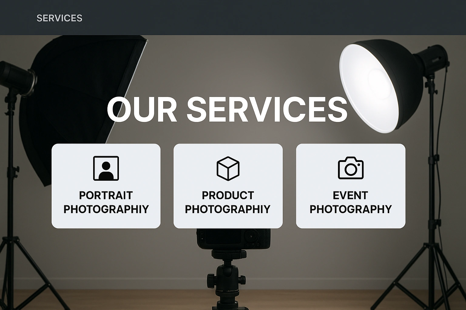 Photographer taking professional portrait